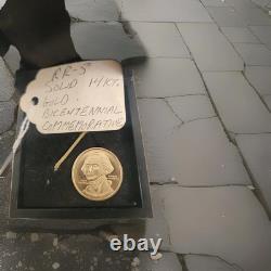 George Washington. 500 Fine Gold Bicentennial Commemorative Coin 1776-1976