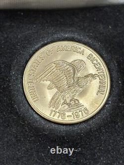 George Washington. 500 Fine Gold Bicentennial Commemorative Coin 1776-1976 2.3g
