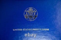 Gold Coin United States Liberty Coins 1886-1986 3 Coin Proof Set with Case & COA