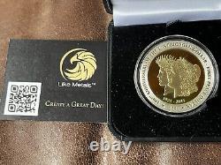 Gold Gilt 2021 British V. I? Last Morgan 1st Peace Dollar 1oz Silver Proof