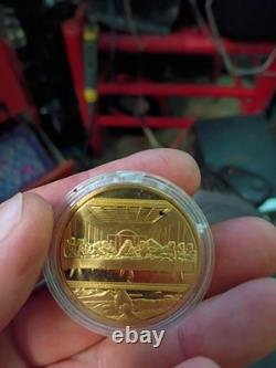 Gold-Plated Jesus Last Supper Commemorative-Challenge Coin with Protective Case