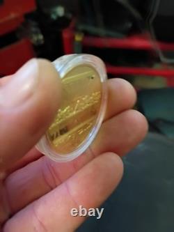 Gold-Plated Jesus Last Supper Commemorative-Challenge Coin with Protective Case