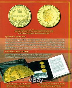 Gold Sovereign Perth Mint Proof 2005 Limited Commemorative & Book with History