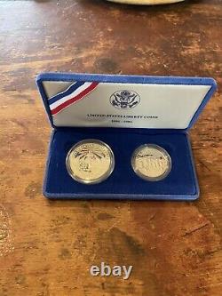 Gold United States Liberty Coins 1886 1986 3 Coin Set with Case & COA