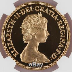 Great Britain UK 1984 5 Pound/Sovereign 1.177 Oz Gold Proof Coin NGC PF69 UC