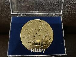 Grumman 50th Anniversary Apollo 11 Commemorative 24 karat Gold Plated Coin
