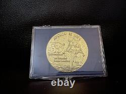 Grumman 50th Anniversary Apollo 11 Commemorative 24 karat Gold Plated Coin