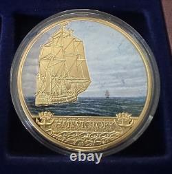 HMS Victory 250th Anniversary Set 6 Gold Plated Coin Proof Set