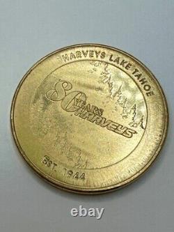 Harveys Lake Tahoe Commemorative Coin 80th Anniversary Est 1944 Gold Edition