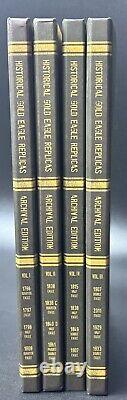 Historical Gold Eagle Archival Albums Volumes I-IV Album with7 Commemorative Coins