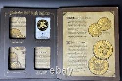 Historical Gold Eagle Archival Albums Volumes I-IV Album with7 Commemorative Coins