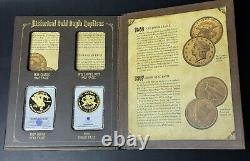 Historical Gold Eagle Archival Albums Volumes I-IV Album with7 Commemorative Coins