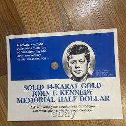 JFK SOLID 14-Karat Gold Memorial Half Dollar! YOU ALSO GET ALL IN PICS READ DISC