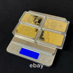 Japanese Old Coins Gold Coin Commemorative Medal Extra Large Set Of 4 H9