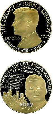 John F. Kennedy Commemorative Coin Proof Lucky Money Value $129.95