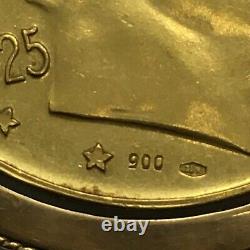 John and Robert Kennedy 90% Gold Commemorative Coin 18K Pendent Frame 18.9 Gram
