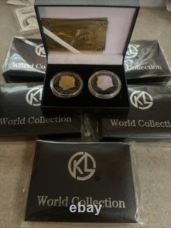K World Commemorative Trump Gold & Silver Coin Set Limited Edition