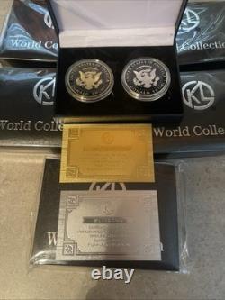 K World Commemorative Trump Gold & Silver Coin Set Limited Edition