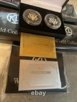 K World Commemorative Trump Gold & Silver Coin Set Limited Edition