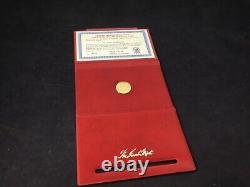 Lincoln Mint 1976 Bicentennial. 999 Fine Gold Commemorative Medal Red Set