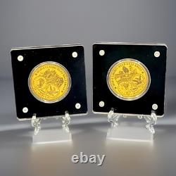 Lot of 2? 1/200oz ea. Gold Proof Commemorative LIBERTY? 1854S/1838C Half Eagles
