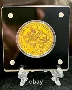 Lot of 2? 1/200oz ea. Gold Proof Commemorative LIBERTY? 1854S/1838C Half Eagles