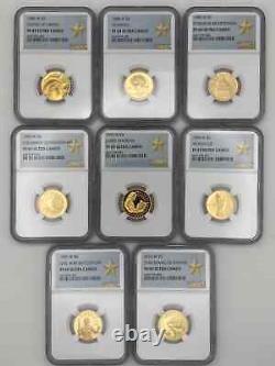 Lot of 8 $5 Gold US Commemorative Coins. All NGC PF69 Ultra Cameo