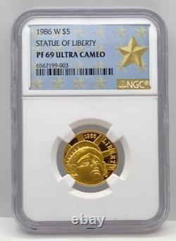 Lot of 8 $5 Gold US Commemorative Coins. All NGC PF69 Ultra Cameo