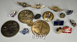 Lot of Boeing Lapel Pins commemorative Coins 757 787 10 years Some Gold Fill j79