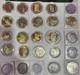 Lot Of Commemorative Gold Style Coins Copy Fantasy Morgan Silver Dollar Copy