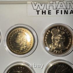 Lot of Commemorative Gold Style Coins COPY Fantasy Morgan silver dollar Copy