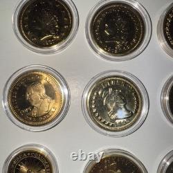 Lot of Commemorative Gold Style Coins COPY Fantasy Morgan silver dollar Copy