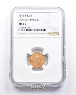 MS66 1915-S $2.50 Panama-Pacific Commemorative Gold Piece NGC 6553