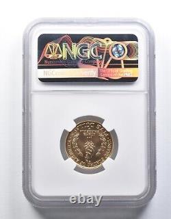 MS70 1996-W $5 Olympic Cauldron Gold 5 Dollar Commemorative NGC 6100