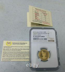 Malaysia 2012 Proof Gold Coin His Majesty The Yang di-Pertuan Agong XIV NGC PF70