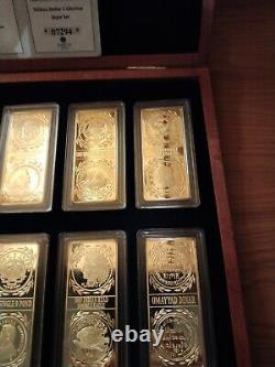 Million Dollar Ingot Set 24k Gold Ingots. History's Most Valuable Gold Coins