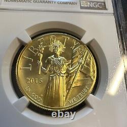 NGC MS69 2015-W $100 High Relief Liberty Gold Stunning & Lustrous Example