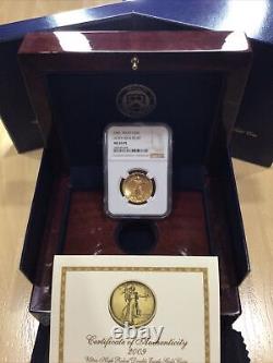 NGC MS69 PL 2009 $20 Ultra High Relief Double Eagle. 9999 Gold OGP BOX & COA