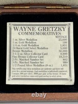 NHL 1994 Commemorative Rare Pure Gold 1 Oz Wayne Gretzky Coin No. 52/199