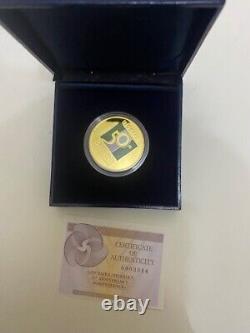 NIGERIA Coin 50th Year Independence Commemorative 2010 Gold Plated ORIGNAL