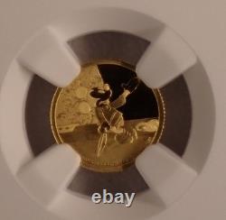 NIUE DISNEY. 5 GRAM GOLD $2.5 COIN MICKEY MOUSE SHORT FILMS NGC PF69s & PF70s