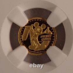 NIUE DISNEY. 5 GRAM GOLD $2 COIN MICKEY MOUSE & FRIENDS NGC PF70s