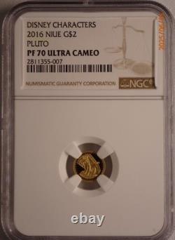 NIUE DISNEY. 5 GRAM GOLD $2 COIN MICKEY MOUSE & FRIENDS NGC PF70s