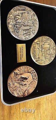 Olympic Winter Games Commemorative Coin Medallion 2002 Salt Lake City Set With COA