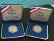One Lot Of (2)1987 U. S. $5 1/4oz Ea. Gold Proof Constitution Coins Withcases & Coa