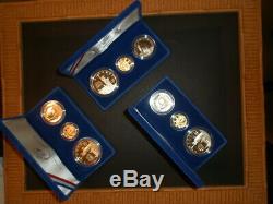One Proof Set United States Liberty Coins 1986 3-coin with $5 gold coin