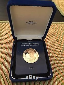 PHILIPPINES 1980 2500-PISO MACARTHUR PROOF COMMEMORATIVE GOLD COIN With PAPERS