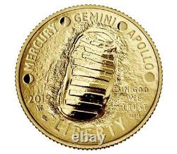 POP-30 2019 $5 Gold PR70 PCGS Coin Apollo 11 Commemorative PCGS FDOI Fred Haise