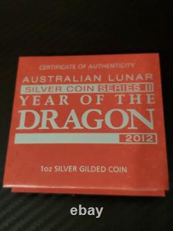 Perth Mint Australian Lunar Series 2 2012 Year Of The Dragon Commemorative Coin
