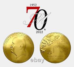 Prince Michael of Sealand 24K Gold-plated. 925 Silver Commemorative Coin